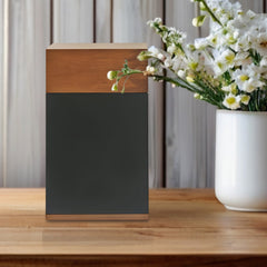 Personalized Pet Memorial Urn Handcrafted Wood Custom Keepsake Cremation Urns  for Ashes - MACIFECI