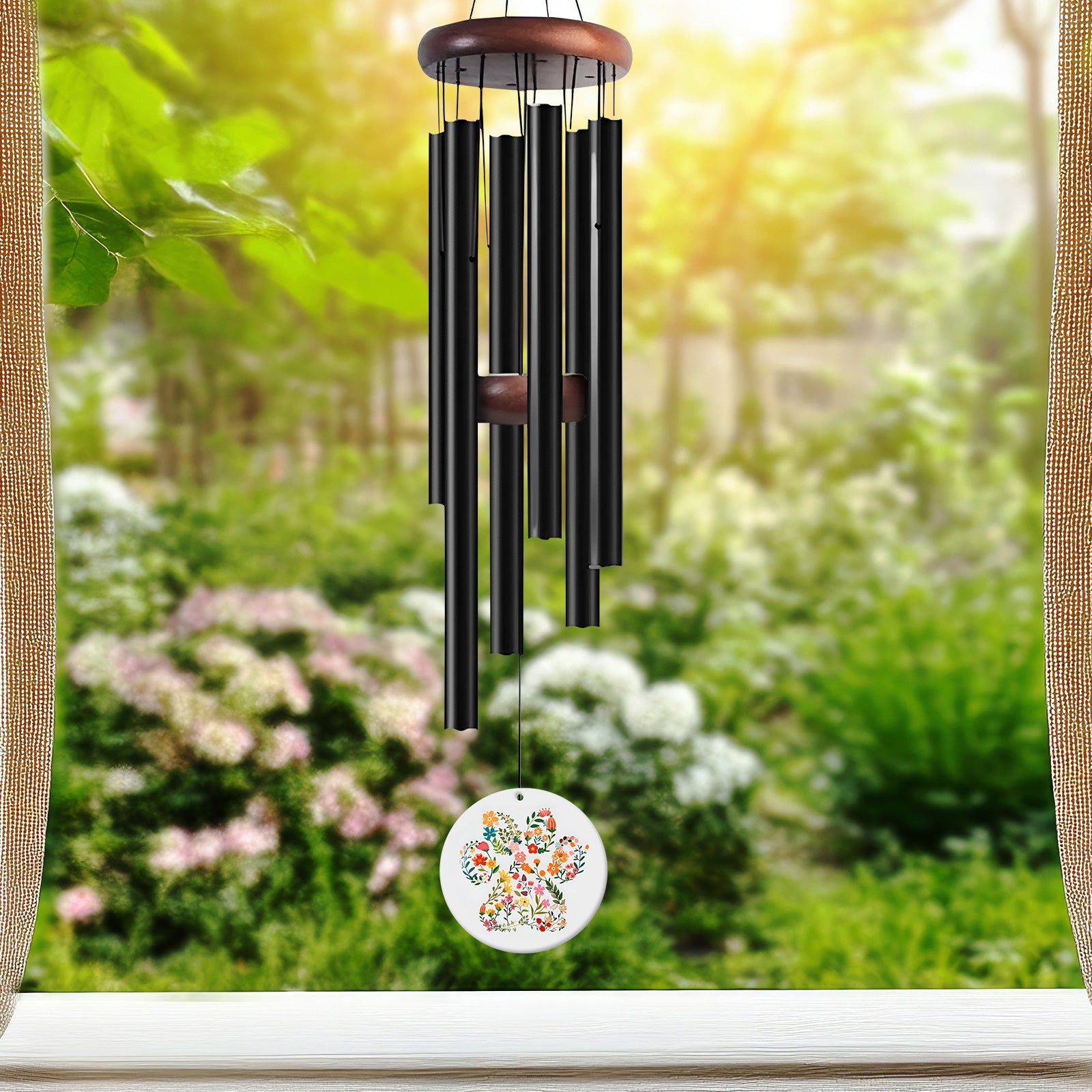 Personalized Pet Memorial Wind Chimes Comforting Sympathy Gift for Loss of Dog or Cat - MACIFECI