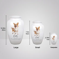 Personalized Pet Photo Urn for Cats & Dogs Custom Engraved Cremation Urns for Ashes - MACIFECI