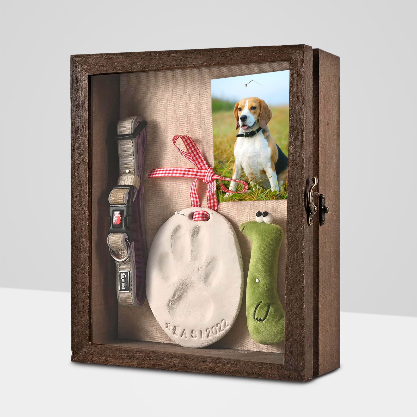 Pet Memorial Shadow Box Frame for Lost Pet Dog Remembrance Gift for Pet Lovers - MACIFECI