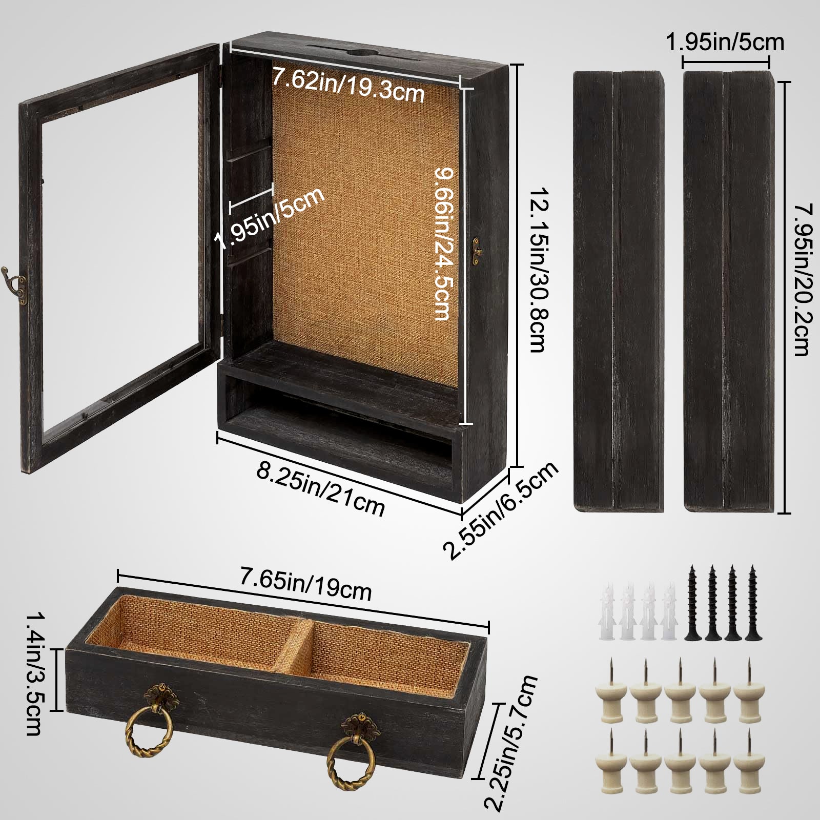 Pet Memorial Shadow Box Perfect for Collars, Ashes, Paw Prints - MACIFECI