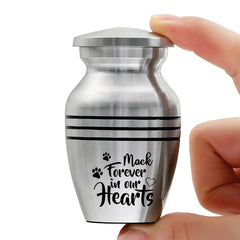 Small Keepsake Urn for Pet Ashes Personalized with Dog Name - MACIFECI