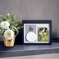 Wooden Pet Cremation Urn Boxes with Paw Print, Pet Urn And Keepsake - MACIFECI