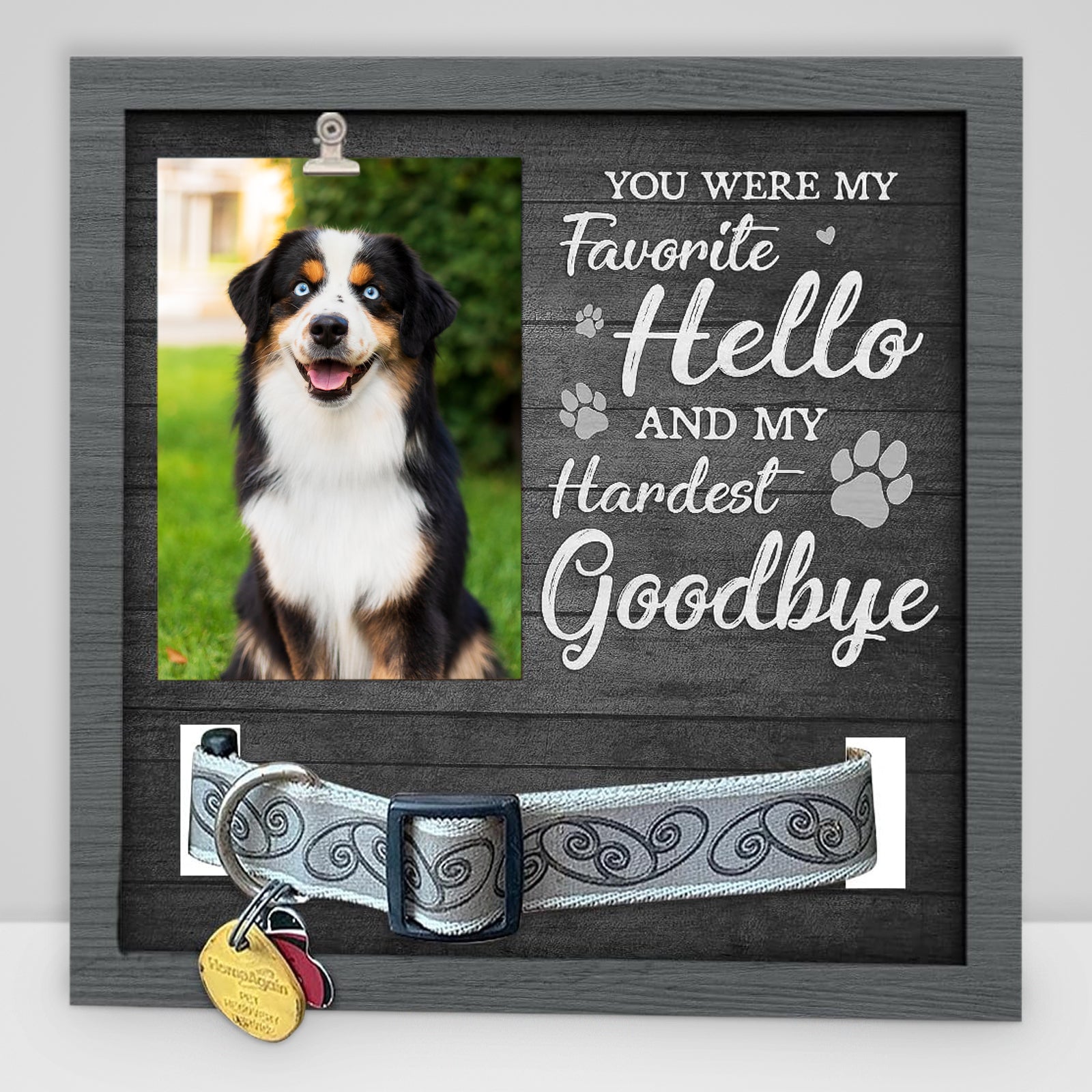 Pet Memorial Frame Perfect for Dog or Cat Keepsakes and Remembrance - MACIFECI